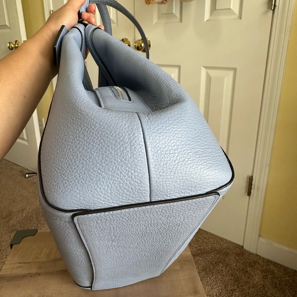 Sold- Coach Kristy Marble Blue Leather Large Shoulder Bag, New with Tag, #C6231 - Picture 9 of 12